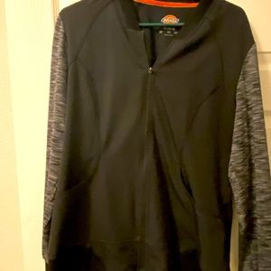 Dickies Black and grey scrub jacket- medium